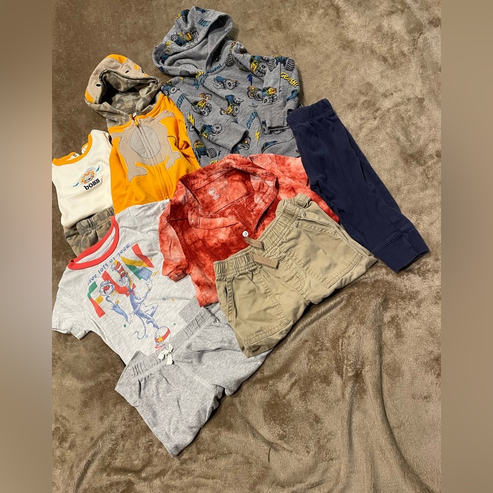 Boys Spring/Summer Lot Bundle Of 9 Items Size 12 Months